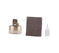 predolo Alcohols Furnace Mini para Camping Cocina Portátil Quemador de Alcohol Accesorio Metálico Resistente y Ligero Adecuado para Senderismo Picnic, Oro