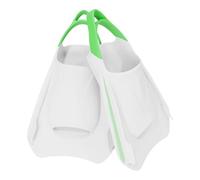 predolo Aletas para Natación Cortas Entrenamiento Silicona Antideslizantes Flexibles Favorecen Propulsión y Comodidad Adecuadas para Buceo Entrenamiento, S White