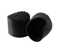predolo Almohadilla para Pies de Escalera Telescópica Cubierta de Goma Flexible Instale Fácilmente Piezas de Repuesto Negras Resistentes para La Protección de, 8,5 CM