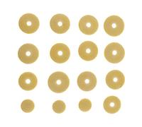 predolo Almohadillas para Flauta Paquete de Almohadillas Profesionales para Instrumentos de Viento Madera Fabricadas en Material Ajuste Perfecto, Amarillo + Amarillo 16 Orificios, como se describe