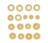 predolo Almohadillas para Flauta Paquete de Almohadillas Profesionales para Instrumentos de Viento Madera Fabricadas en Material Ajuste Perfecto, Amarillo + Amarillo 17 Orificios, como se describe