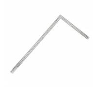 predolo Ángulo de Medición de Acero Inoxidable Gruesa Ángulo Medición en Forma L Resistente a la Corrosión Regla Perpendicular para Ebanistas, Plateado, 500x250mm Grosor 2.0mm