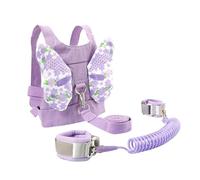 predolo Arnés para Niños con Antipérdida Y Muñequera, Correa para Caminar Práctica Y Creativa, Correa de Pulsera de Cuerda Multiusos Segura, púrpura