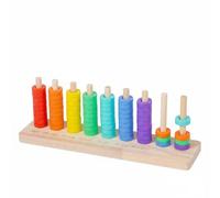 predolo Aros de Clasificación de Colores Juego de Aros Apilables y Clasificación Manual para Desarrollar Habilidades Motoras y Reconocer Colores Adecuado para Niños en Casa Aula Entretenimiento