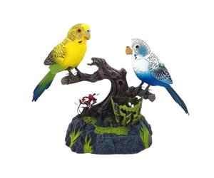 predolo Ave Juguete Pájaro Cantor Sonido Control Mascota Eléctrica Movimiento Realista Decoración Habitación Oficina Adecuado para Niños Adultos