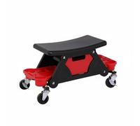 predolo Banqueta Detalle Automotriz Almacenamiento Integrado Banqueta Trabajo con Ruedas Negra Silla Mecánica con Bandeja para Pulido