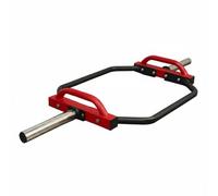 predolo Barra Hexagonal para Peso Barra Barra Olímpica Barra de Fuerza de Acero con Equilibrio Corporal Mejorado y Variedad sin Cambiar Equipo Adecuada para, Negro+Rojo