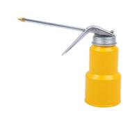 predolo Bidón de Combustible con Bomba Manual, Jarra de Aceite con Recto, Boquilla Larga, Herramienta de Lubricación de Engranajes, Lubricante Automotriz, Lata de Metal Amarillo, 300ml