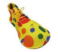 predolo Big Head Clown Shoes Cosplay Suministros de Calzado Fiestas de Vacaciones Accesorios de Disfraces Divertidos para Adultos para Adultos, Patrón de Punto Redondo, Pequeño