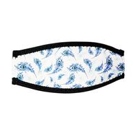 predolo Bofetada de Máscara de Buceo Correa para para El Cabello Envoltura Cómoda para Cabello Largo Adultos Protector de Cubierta de Neopreno para D, Style C