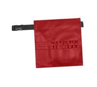 predolo Bolsa de almacenamiento de tijeras para herramientas de corte de pelo, bolsa de cintura para peluquero con soporte para tijeras de salón, para cizalla, Rojo