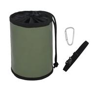 predolo Bolsa de Herramientas con Mini Cubo, Organizador Compacto de Bolsillo, Porta Tornillos de PVC, Impermeable, Antiperforación, Adecuada para Electricist, Verde