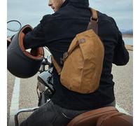 predolo Bolso Pecho Compacto con Detalles Cuero Mochila Transversal para Viajeros, Estudiantes, Viajes, Uso Diario, Ciclismo