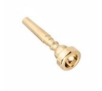 predolo Boquilla de Trompeta Chapado en Plata Boquilla de Trompeta Plateada Sonido Claro y Preciso para Principiantes, Práctica, Conciertos, Banda Escolar, Oro, 7C