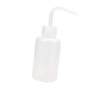 predolo Botella de Lavado, con Escala de Medición Botella de Enjuague Reutilizable Multifunción Boquilla Curvada Ldpe Botella de Presión Estrecha, 150ml