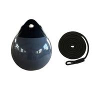 predolo Boya Redonda para Barco, Ancla, Multiusos, Ligera, con Cuerda, para, Fondeo, Yate en, Cuerda Negra