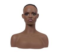 predolo Cabeza de maniquí femenino realista, soporte de peluca, estante de exhibición de sombrero, con busca de cabeza de maniquí para los sombreros