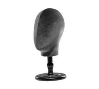 predolo Cabeza de maniquí, modelo de cabeza de maniquí, almacenamiento de sombrero, postizo multiusos, estante de exhibición para sombrero, soporte de, Negro
