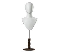 predolo Cabeza de maniquí para exhibición de sombreros, simple, práctico, decorativo, de mesa, soporte para peluca, altura ajustable para gorra, peluquín, Soporte Marrón Oscuro