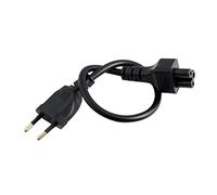 predolo Cable Adaptador de Corriente Europeo de 2 Pines Macho a IEC 320 C5 Hembra, Cable de alimentación de CA Europeo de 2 Pines a IEC 320 C5 10A/250V, para