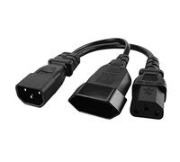 predolo Cable de Extensión IEC320 C14 Macho a IEC320 C13+Euro Hembra