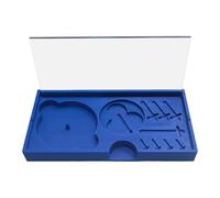 predolo Caja de Almacenamiento de Piezas de Reloj, contenedor Organizador, Bandeja de colocación de diales de Reloj, Soporte para joyero, Almacenamiento de, Azul