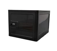 predolo Cajas de Almacenamiento con, Taquillas para Tabletas/teléfonos Móviles, Almacenamiento de Artículos, Negro, Individual