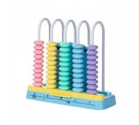 predolo Calculador de Bolas para Niños Desarrolla Habilidades Matemáticas Tablero de Cálculo Vertical con Restablecimiento Diseño Colorido Juguete Educativo, Azul, 5 Filas