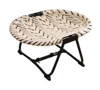 predolo Cama Elevada para Mascotas, Mueble Plegable con Estructura de Hierro para Interiores, Versátil, Portátil, Regalo, Resistente, Cómodo, Accesorio, Algodón