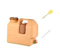 predolo Camping Water Container Portátil con Grifo Bidón de Agua con Válvula Ajustable Asa Cómoda Boca Ancha Dispensador de Jabón Adecuado para Camping