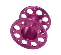 predolo Carrete Buceo aleación Aluminio, enrollador línea Buceo, Carrete Buceo Ligero y Compacto para Actividades subacuáticas Snorkel, Rosa Roja