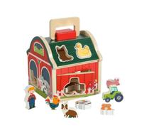 predolo Casa Clasificadora con Asa Sensorial | Aves y Redonados, Clasificador Formas, pedagógico, Juguete, para Guarría, Niños Pequeños