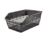 predolo Cesta de Bicicleta Trasera Portaequipajes Alambre Rejilla Pannier Extraíble Universal Caja de Almacenamiento Hierro Ligero Adecuada para Niños, Negro