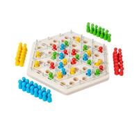 predolo Chain Juego de Ajedrez Triangular Tablero de Madera para Estrategia Educativa y Desarrollo en Niños Adecuado para Reuniones Familiares