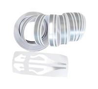 predolo Cinta Adhesiva de Vinilo para Coche Genérica, Calcomanía de Rayas, Cinta Adhesiva para Decoración Exterior de Coche, 10 M, para El Lateral de La Carro, Gris Argenta