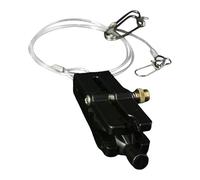 predolo Clips de Liberación de Línea, Clips de Liberación a Presión para Profundizador de Pesca, Prácticos Y Ajustables, con Líder para Curricán, Negro