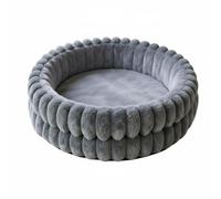 predolo Cojín Nido de Doble Capa Cálida y Acogedora Extra Suave para Perros Pequeños, Cachorros, Interior, Suelo, Gris, 60CM