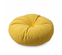 predolo Cojín Tatami Acolchado Cojín Suelo Chenilla Suave para Meditación, Gris Esmalte, Diámetro 45 45cm No Desmontable