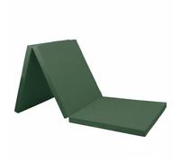 predolo Colchoneta Plegable de Triple Pliegues Colchoneta de Ejercicio Gruesa Impermeable para Niños, Gimnasio en Casa, Verde Militar, Pvc Tri-fold 180605