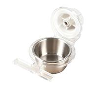 predolo Comedero Colgante para Pájaros, Accesorios para Jaulas, Comedero Resistente para Periquitos, Cuenco de Acero Inoxidable para Periquitos, Pájaros Peque, Estilo C