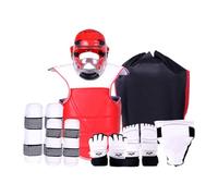 predolo Conjunto de 8 Protectores para Cuerpo, Pecho Y Brazos, Equipo para Taekwondo, Grappling Y Muay Thai, XXL