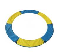 predolo Cubierta de Resortes para Cama Elástica Acolchado con Esponja Borde Protector para Cama Elástica Engrosado Colchoneta de Espuma Protectora para Niños, Amarillo+Azul, 1.4M