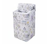 predolo Cubre Lavadora Impermeable Resistente Al Agua Funda Protectora de Lavadora Uso Universal para Baño, Mediano con Tapa Superior, Viaje De Cuento De Hadas