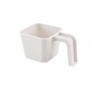 predolo Cuchara de Hielo de Plástico Diseño Cuantitativo Cuchara Medidora Cuadrado con Mango Resistente y para Baristas, Bármanes, Cafetería, Bar, Cocina, Blanco, 280ML