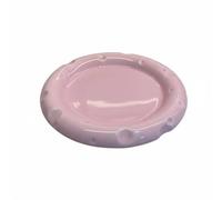 predolo Cuenco Alto para Gatos Resistente Al Agua Comedero Alto para Gatos Antideslizante Cuenco de Cerámica Estilo Queso para Perros Pequeños, Rosado