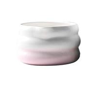 predolo Cuenco de Cerámica para Matcha, Vajilla, Cuenco de China, Preparación de Té para Matcha Latte, Sala de Estar, Comedor, Rosa Degradado, Individual