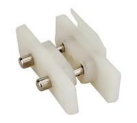 predolo de Palanca para Control de Acceso, Conectores de Corriente para Puertas Simples Y Dobles, Blanco 2 Terminales