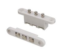predolo de Palanca para Control de Acceso, Conectores de Corriente para Puertas Simples Y Dobles, Blanco 3 Terminales