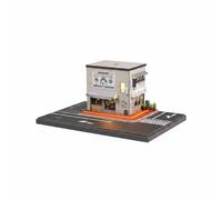 predolo Diorama de Izakaya Escala 1:64 Maqueta de Estacionamiento Detalle Realista Maqueta Esquina para Coleccionistas, Aficionados a los Coches
