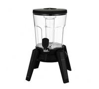 predolo Dispensador Cerveza USB Base Antideslizante Torre Dispensadora Cerveza Uso Dispensador Iluminado para Encimera, en el Hogar, Negro, Negro Mate
